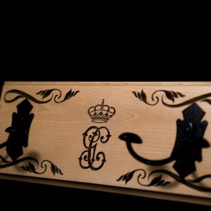 Perchero Madera Maciza emblema Guardia Civil