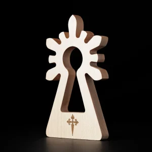 recuerdo virgen del pilar en madera